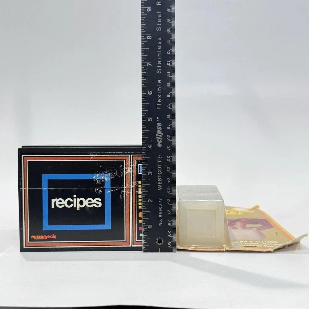 Vintage Retro Kitchen Lot Micro Meals Microwave Recipe Box & Butter-er NOS‎